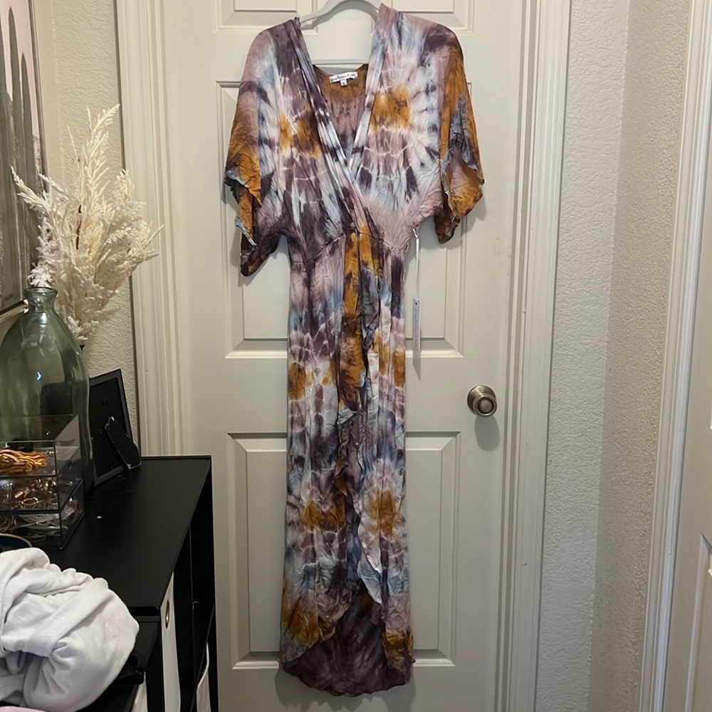 High low tie dye dress